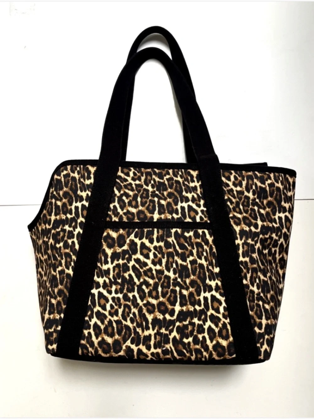 Betsey Johnson Leopard Pet Carrier Bag Dog Cat Tote Canvas 16lb NWT Animal Print